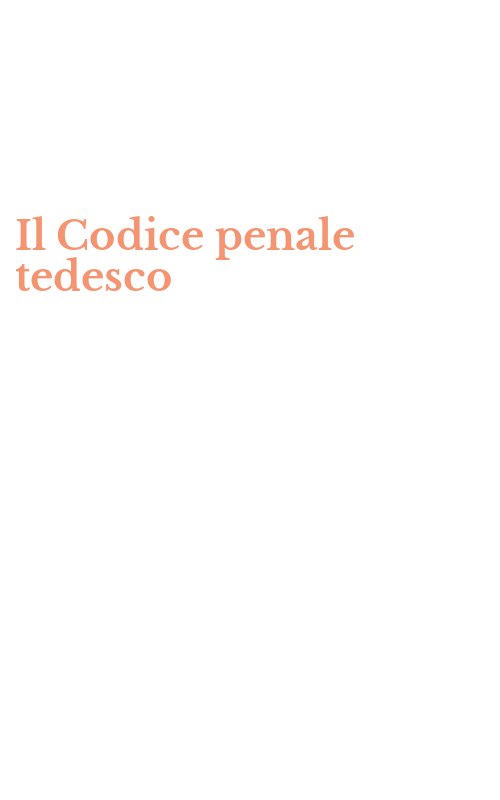 Il Codice penale tedesco