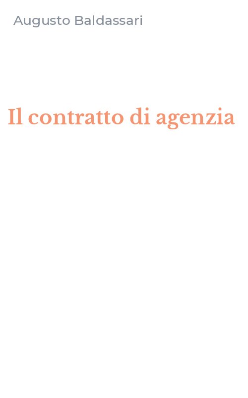 Il contratto di agenzia