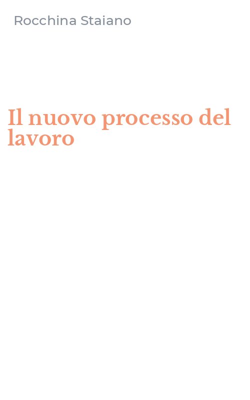 Il nuovo processo del lavoro