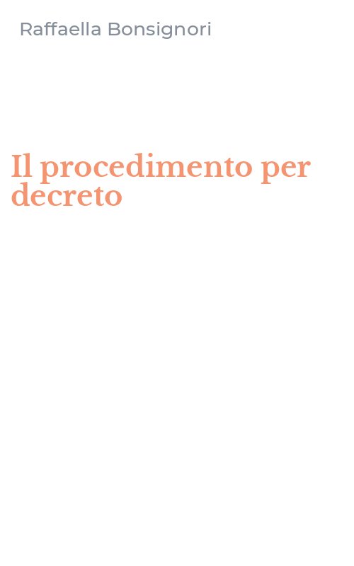 Il procedimento per decreto