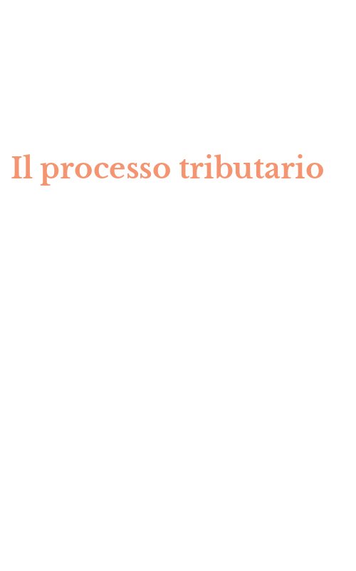 Il processo tributario
