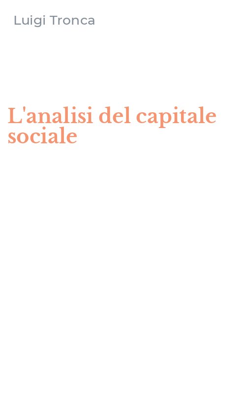 L'analisi del capitale sociale