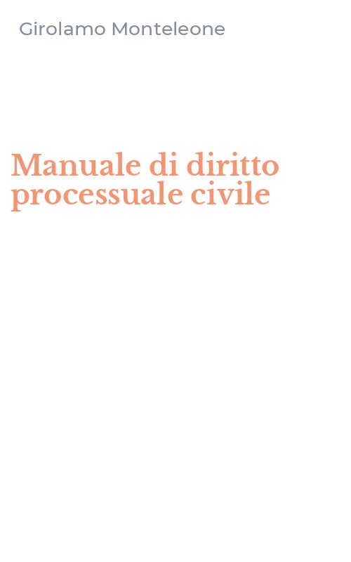 Manuale di diritto processuale civile