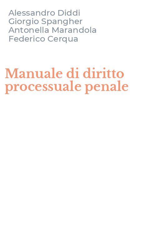 Manuale di diritto processuale penale