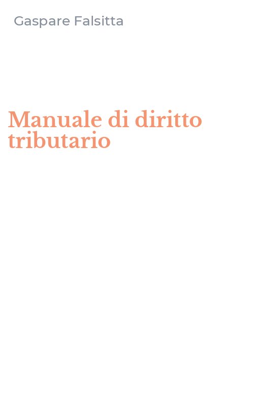Manuale di diritto tributario