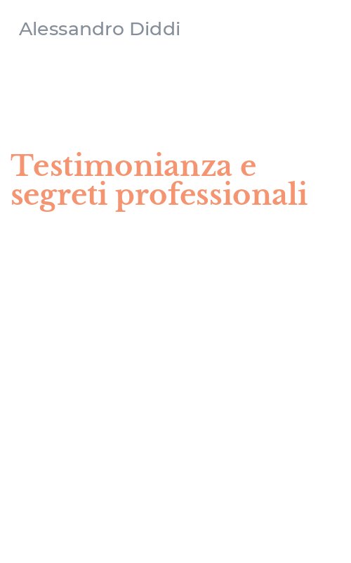 Testimonianza e segreti professionali