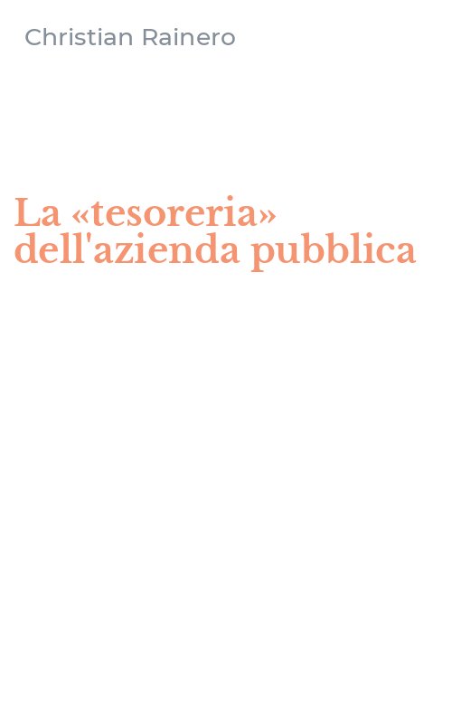 La «tesoreria» dell'azienda pubblica