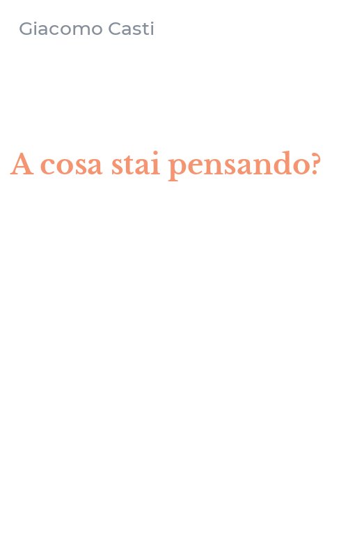 A cosa stai pensando?
