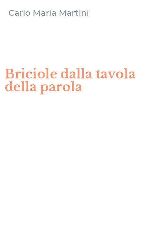 Briciole dalla tavola della parola