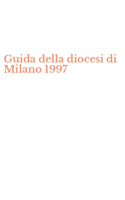 Guida della diocesi di Milano 1997