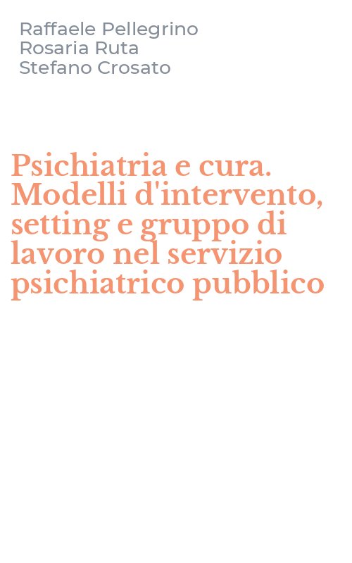 Psichiatria e cura. Modelli d'intervento, setting e gruppo di lavoro nel servizio psichiatrico pubblico