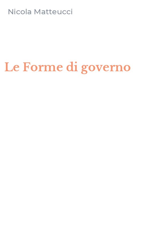 Le Forme di governo