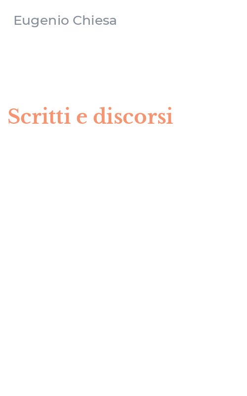 Scritti e discorsi