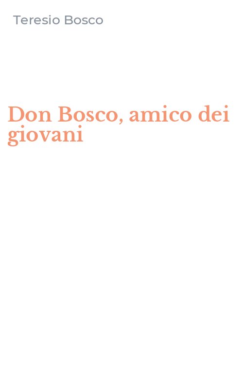 Don Bosco, amico dei giovani