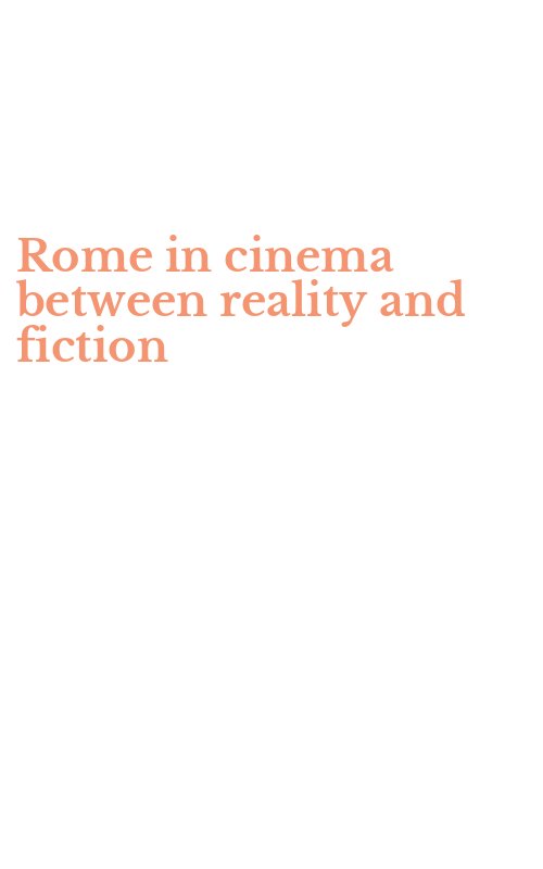 Rome in cinema between reality and fiction