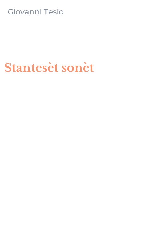 Stantesèt sonèt