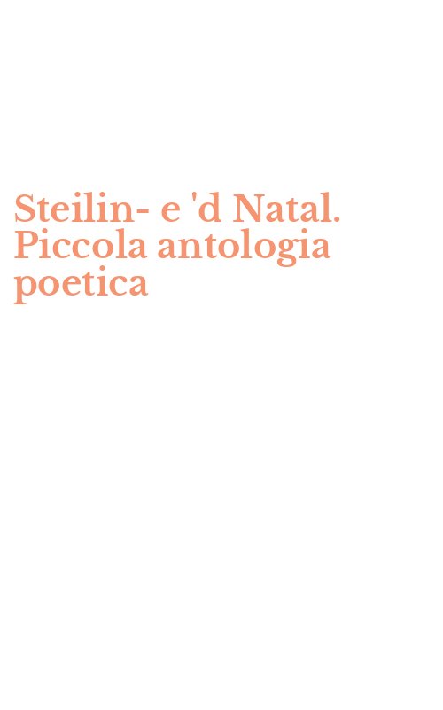Steilin-e 'd Natal. Piccola antologia poetica