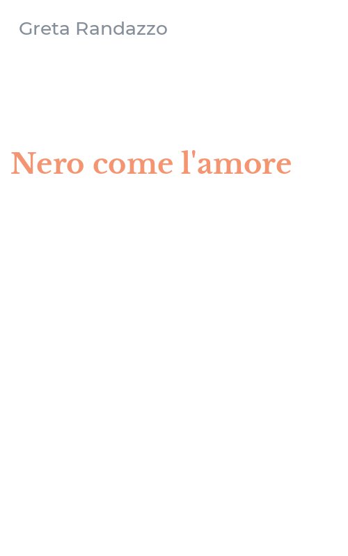 Nero come l'amore