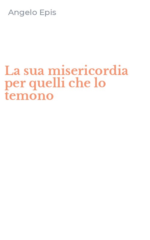 La sua misericordia per quelli che lo temono