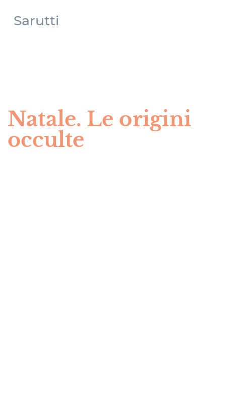 Natale. Le origini occulte