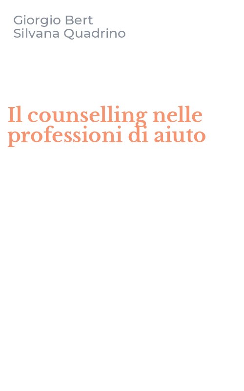 Il counselling nelle professioni di aiuto