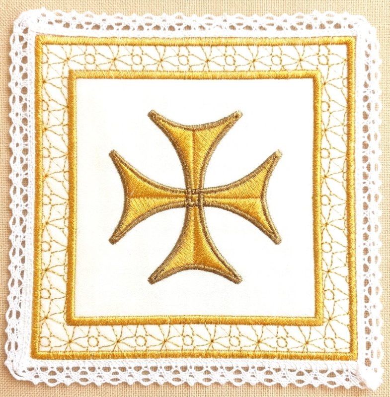 PALLA CROCE MALTA IN RASO