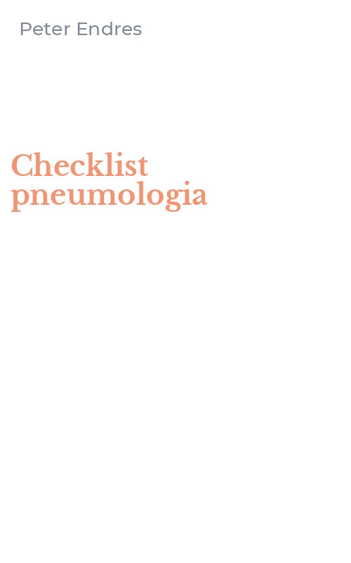 Checklist pneumologia