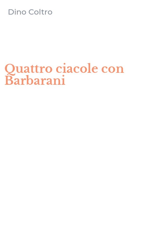 Quattro ciacole con Barbarani