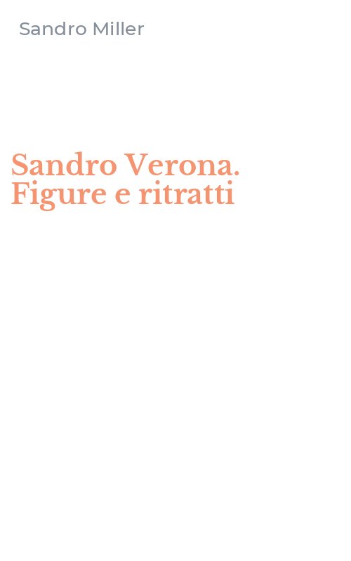 Sandro Verona. Figure e ritratti