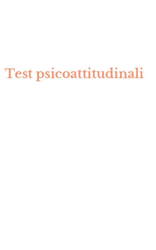 Test psicoattitudinali