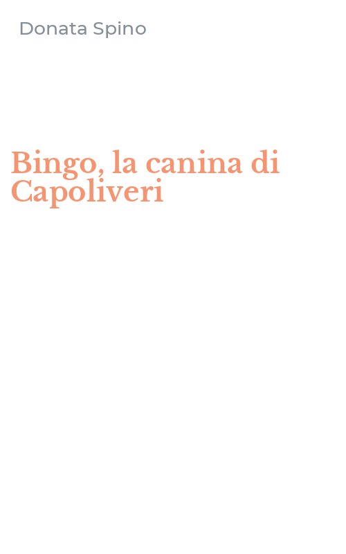 Bingo, la canina di Capoliveri
