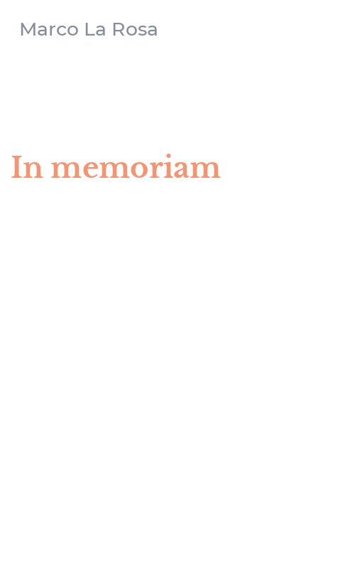 In memoriam