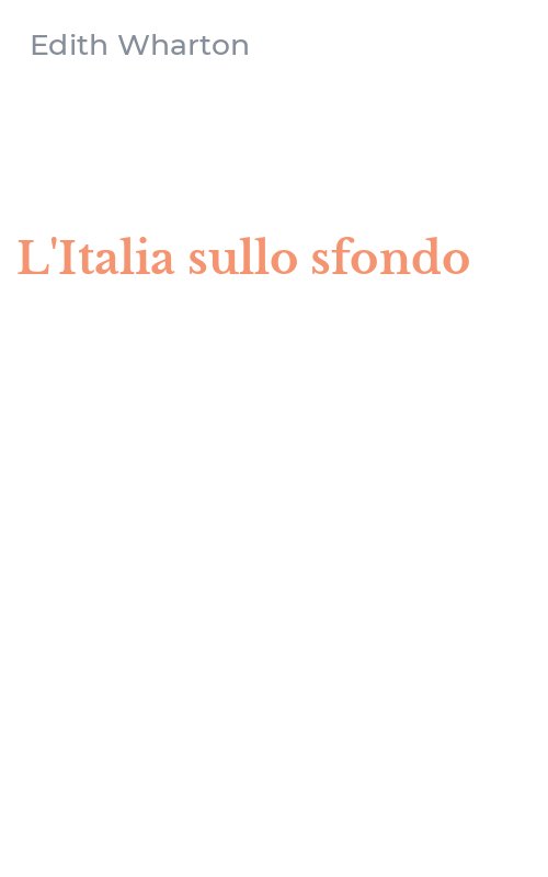 L'Italia sullo sfondo