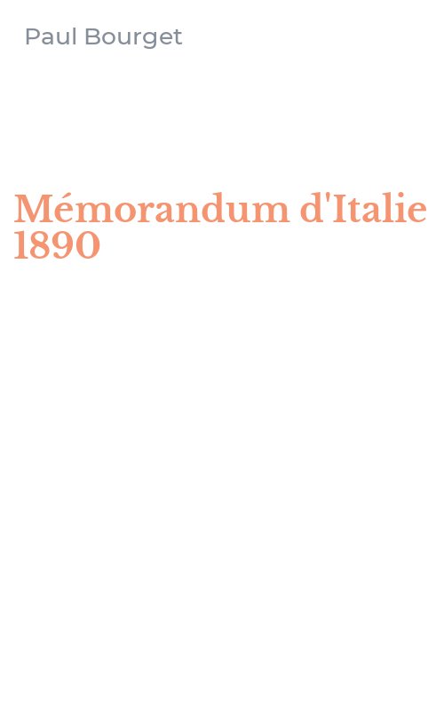 Mémorandum d'Italie 1890