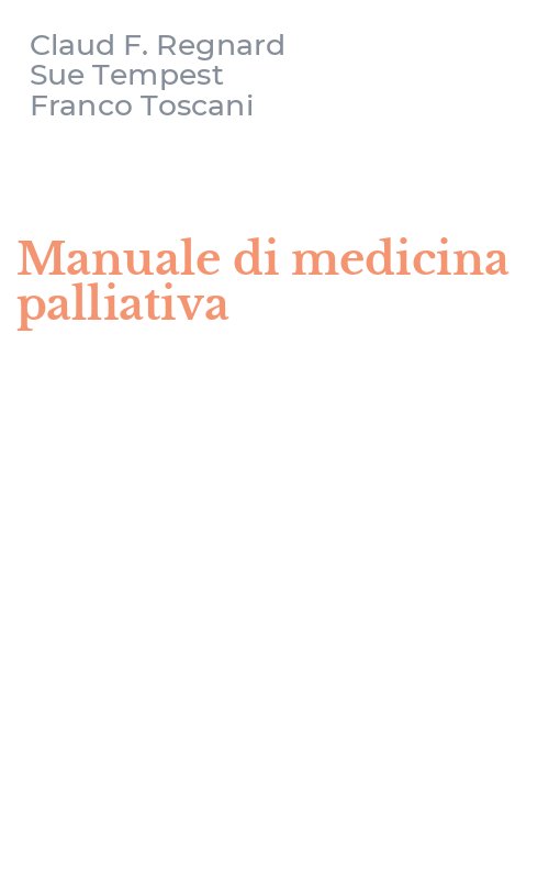 Manuale di medicina palliativa