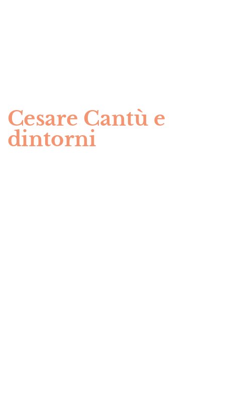 Cesare Cantù e dintorni