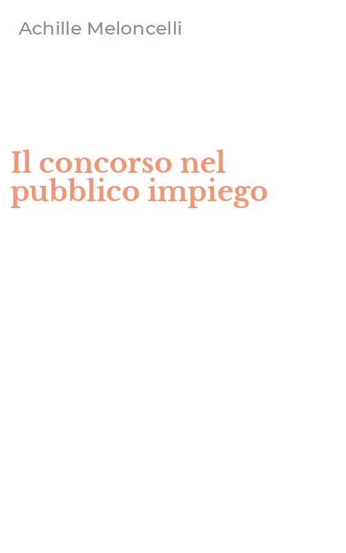 Il concorso nel pubblico impiego