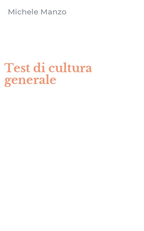 Test di cultura generale