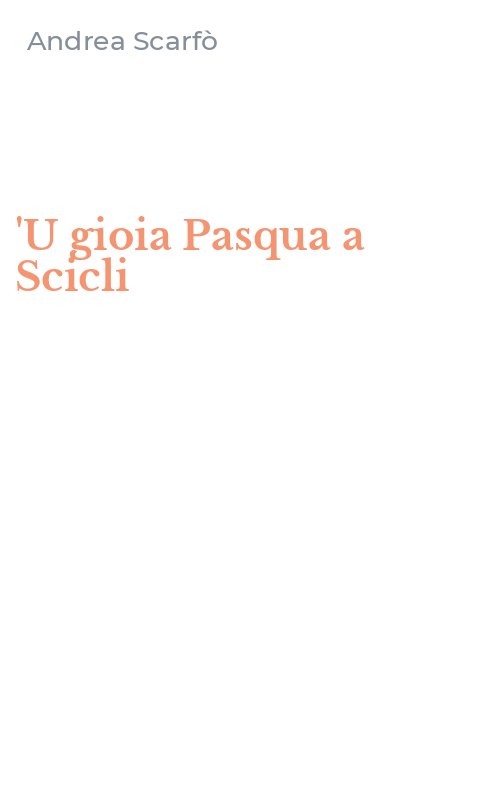 'U gioia Pasqua a Scicli