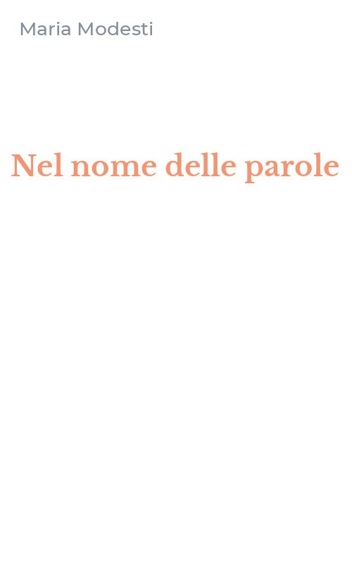 Nel nome delle parole
