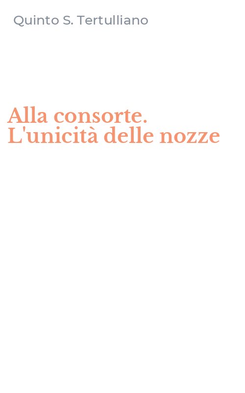 Alla consorte. L'unicità delle nozze