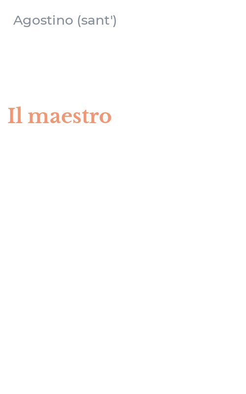 Il maestro