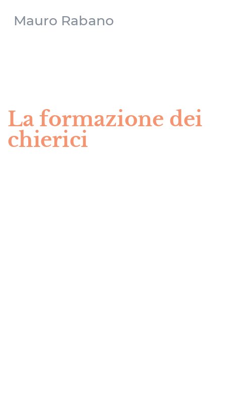 La formazione dei chierici