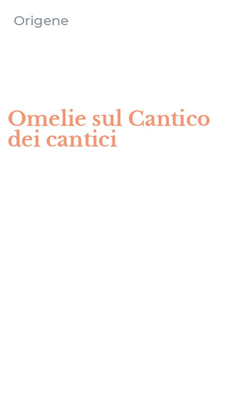 Omelie sul Cantico dei cantici