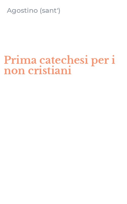 Prima catechesi per i non cristiani
