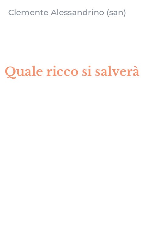 Quale ricco si salverà