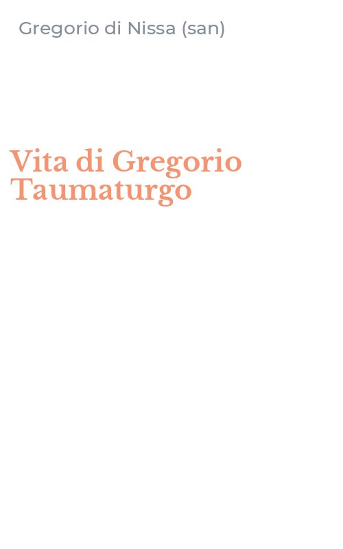 Vita di Gregorio Taumaturgo