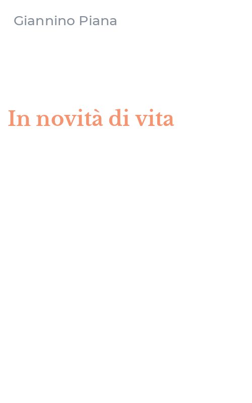 In novità di vita