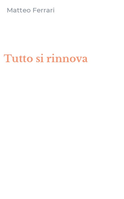 Tutto si rinnova