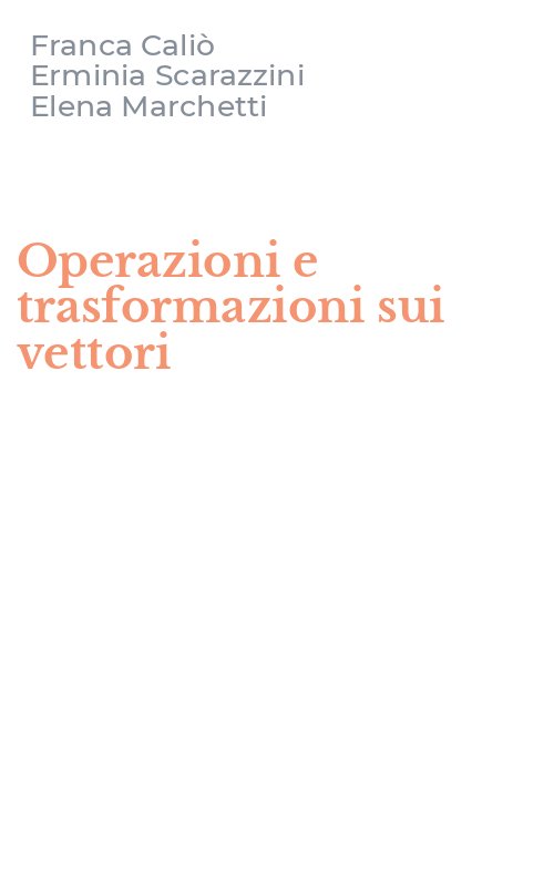 Operazioni e trasformazioni sui vettori